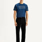 Men's Black Relaxed Fit Chinos - Front View