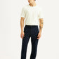 Men's Navy Relaxed Straight Fit Chinos - Front View