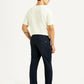 Men's Navy Relaxed Straight Fit Chinos - Back View