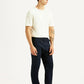 Men's Navy Relaxed Straight Fit Chinos - Side View