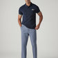 Men's Blue Authentic Relaxed Fit Mid Rise Chinos - Styleshot View