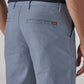 Men's Blue Authentic Relaxed Fit Mid Rise Chinos - Detail View