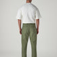Men's Olive Authentic Relaxed Fit Mid Rise Chinos - Back View