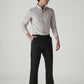 Men's Black Authentic Relaxed Straight Fit Mid Rise Chinos - Side View