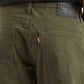 Men's Redloop 541 Olive Athletic Tapered Fit Mid Rise Selvedge Trousers - Detail View
