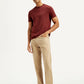 Men's 541 Beige Athletic Tapered Fit Mid Rise Selvedge Jeans - Styleshot View