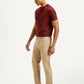 Men's 541 Beige Athletic Tapered Fit Mid Rise Selvedge Jeans - Side View