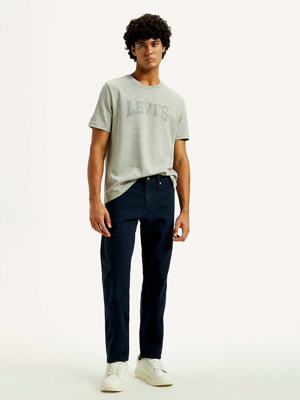 Men's Redloop 541 Blue Athletic Tapered Fit Mid Rise Selvedge Jeans - Styleshot View