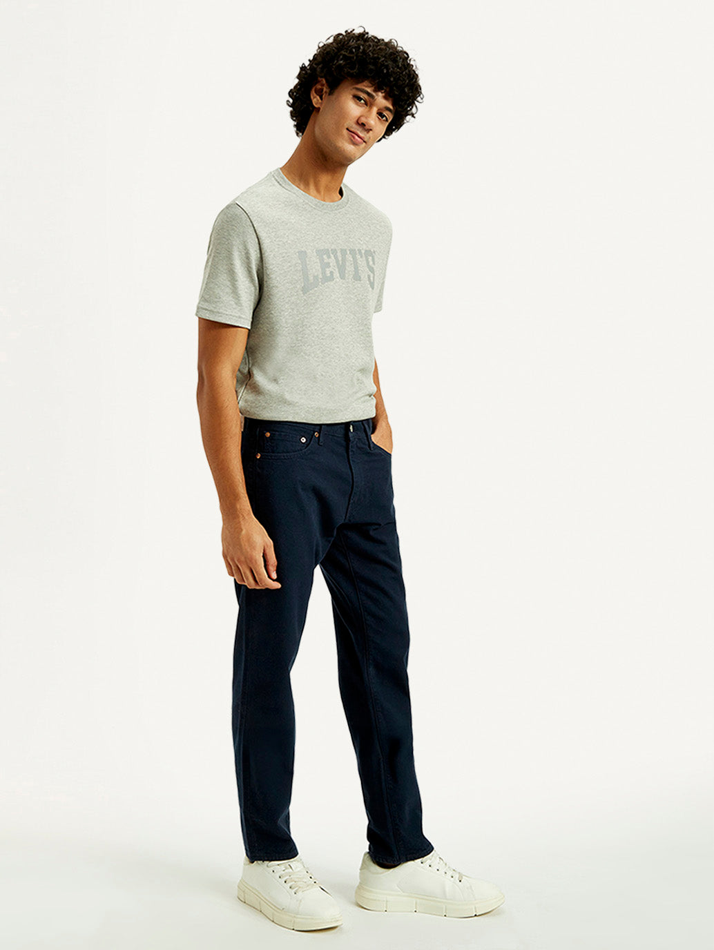 Men's Redloop 541 Blue Athletic Tapered Fit Mid Rise Selvedge Jeans - Side View