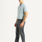 Men's 541 Grey Athletic Tapered Fit Selvedge Mid Rise Trousers - Side View
