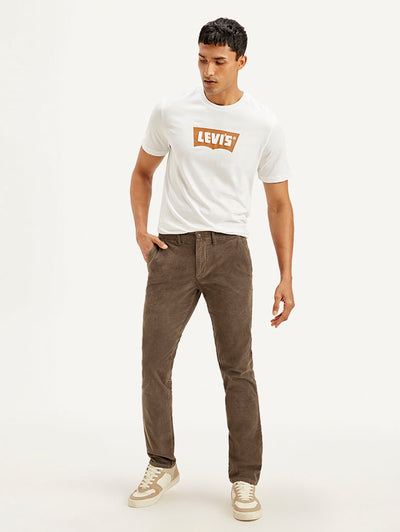 Men's Brown Slim Fit Chinos