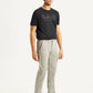 Men's Light Grey Slim Fit Tapered Corduroy Trousers - Side View
