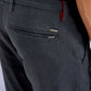 Men's Redloop Dark Blue Slim Fit Linen Chino Trousers - 20 View
