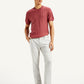 Men's Redloop Light-Grey Slim Fit Linen Chinos - 20 View