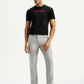 Men's Redloop 511 Grey Slim Fit Mid Rise Linen Chinos - Front View