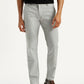 Men's Redloop 511 Grey Slim Fit Mid Rise Linen Chinos - Front View