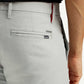 Men's Redloop 511 Grey Slim Fit Mid Rise Linen Chinos - Detail View
