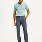 Men's Redloop 511 Blue Slim Fit Mid Rise Linen Chinos - Front View
