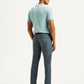 Men's Redloop 511 Blue Slim Fit Mid Rise Linen Chinos - Back View