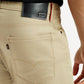 Men's Redloop 511 Beige Slim Fit Mid Rise Chinos - Detail View