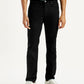 Men's Redloop 511 Black Slim Fit Mid Rise Jeans - Front View