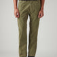 Men's 505 Olive Straight Fit Mid Rise Corduroy Cargos - Front View