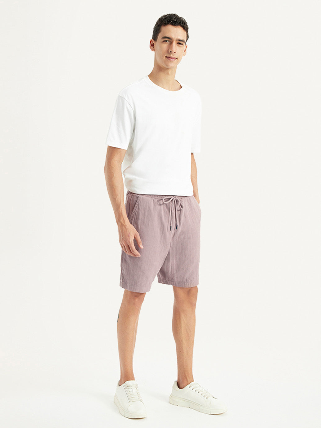 Men's Mauve Regular Fit Shorts - 7f3a2a21-ff9b-43ac-b6cb-f02764436d07 View