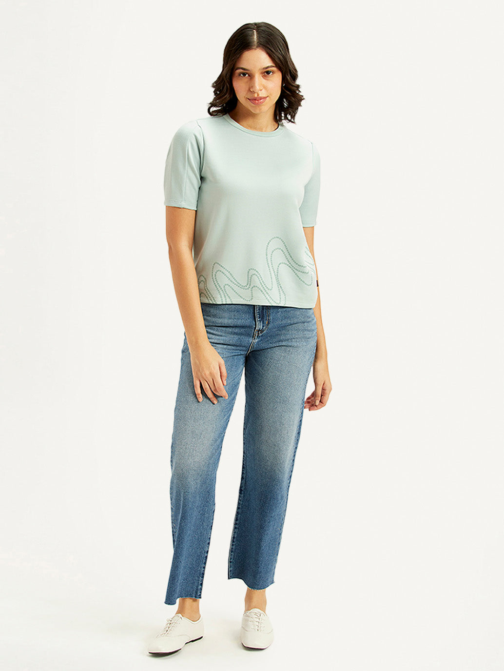 Women's Printed Regular Fit T-Shirt - Styleshot View