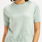 Women's Printed Regular Fit T-Shirt - Detail View