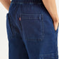 Men's Tapered Dark-Blue Cargo Jogger Jeans