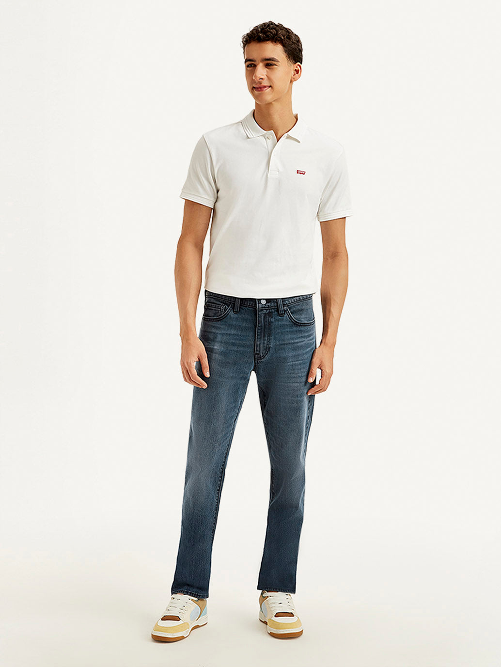 Men's 511 Blue Slim Fit Mid Rise Jeans - Front View
