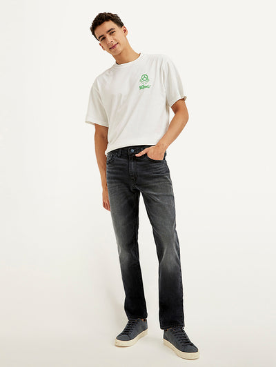 Men's 511 Black Slim Fit Mid Rise Jeans-image-47