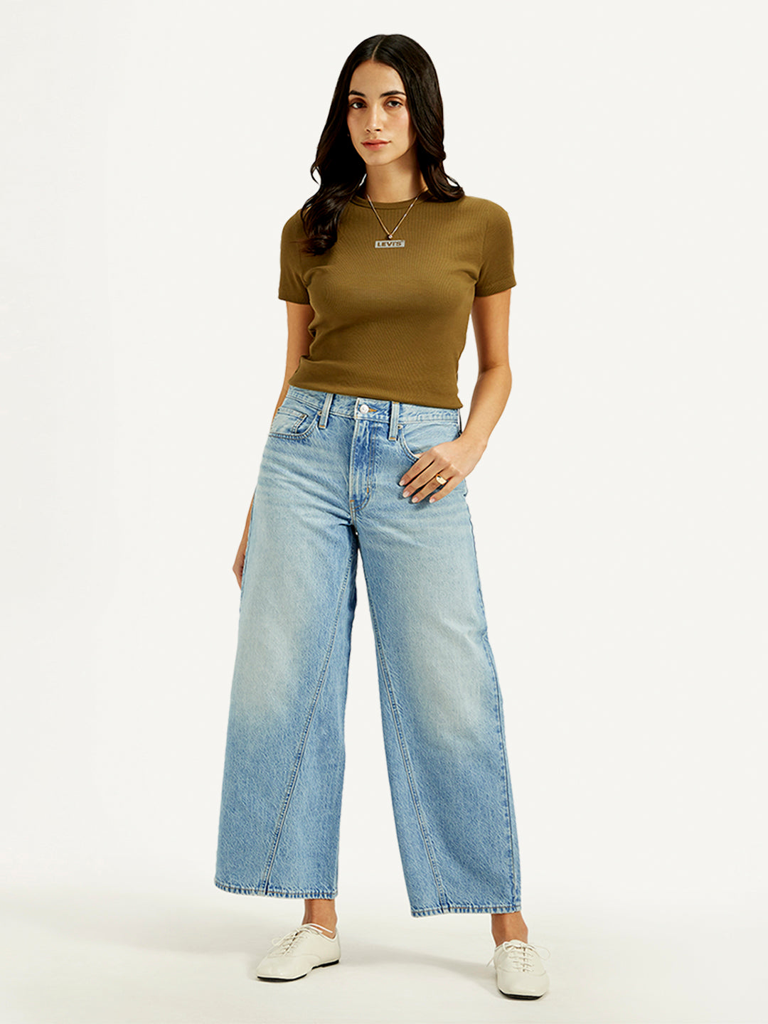 Women's Blue XL Straight Fit Mid Rise Jeans