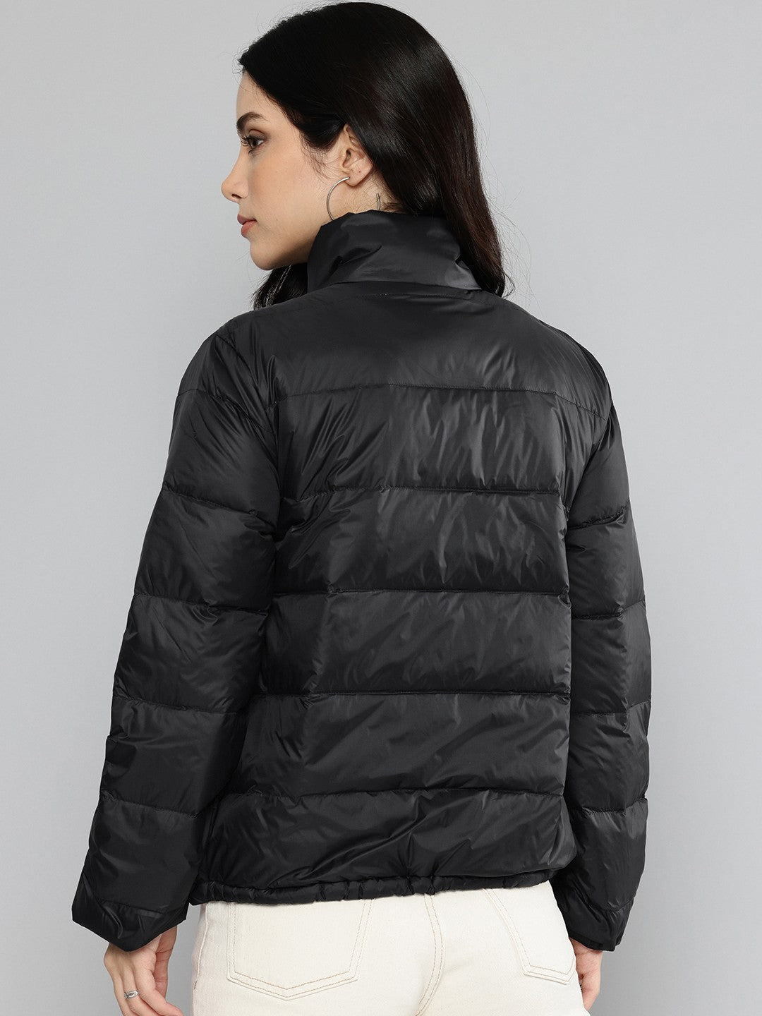 Women's Solid Black Jacket – Levis India Store