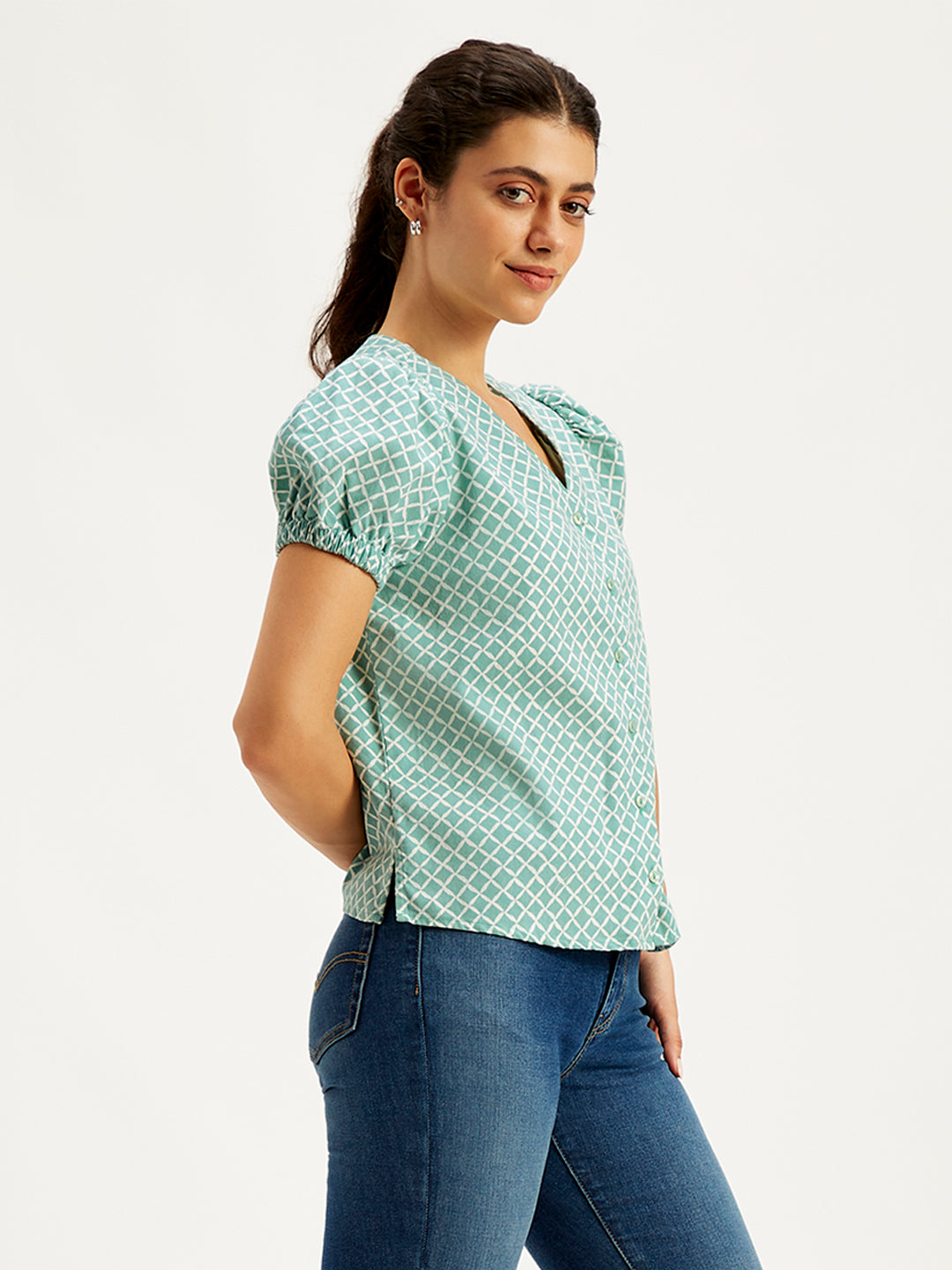 Women's Printed Regular Fit Shirt