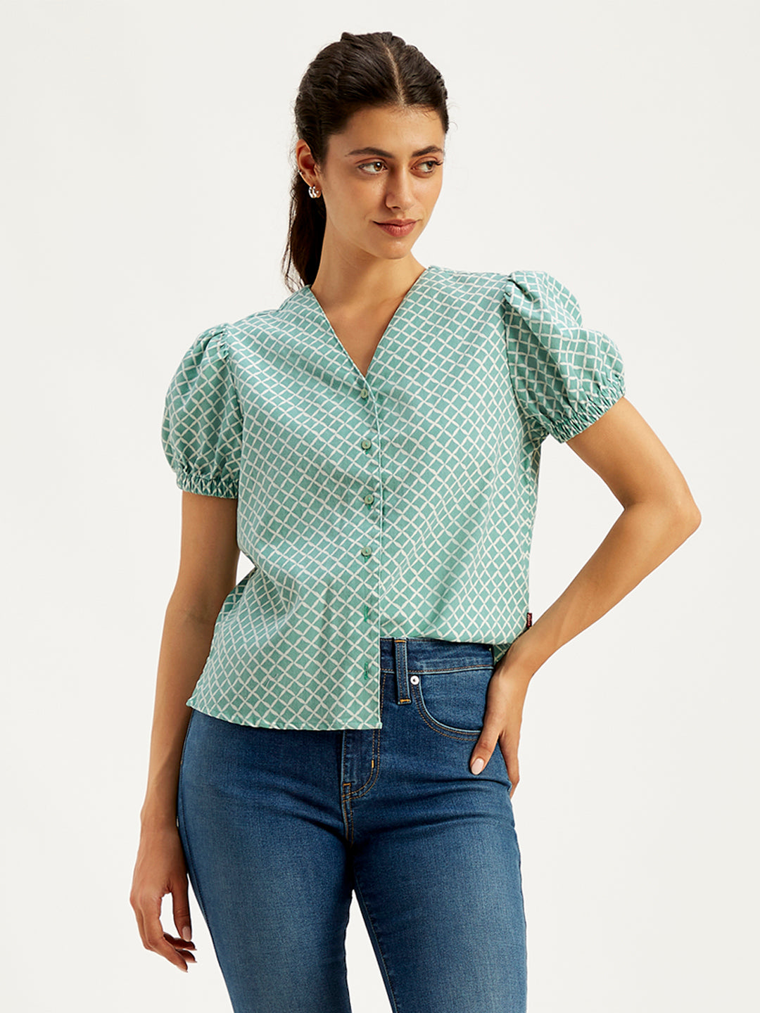 Women's Printed Regular Fit Shirt