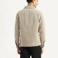 Men's Solid Regular Fit Shirt - Back View
