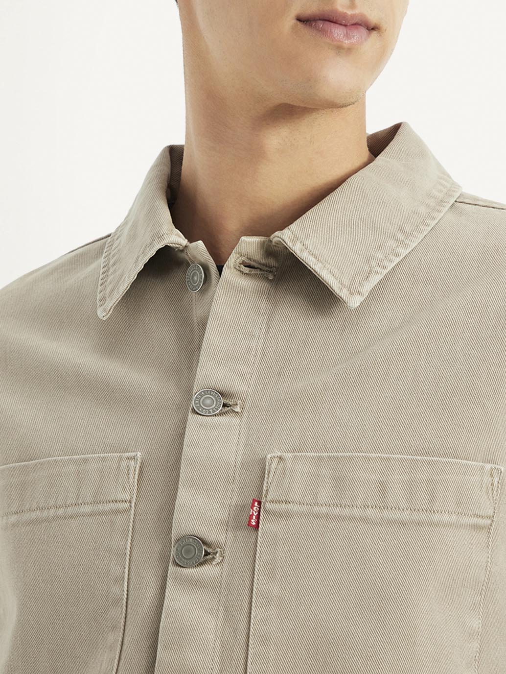 Men's Solid Regular Fit Shirt - Detail View