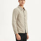 Men's Solid Regular Fit Shirt - Side View