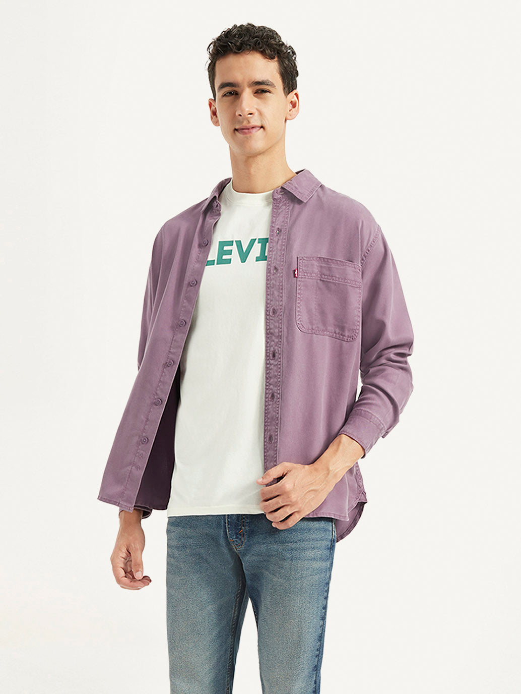 Men's Solid Slim Fit Shirt - Styleshot View