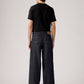 Men's Dark Indigo Twisted Baggy Fit Mid Rise Jeans - Back View