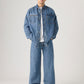 Men's Indigo Twisted Baggy Fit Mid Rise Jeans - Styleshot View