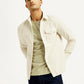 Men's Solid Slim Fit Corduroy Shirt - Elevated View