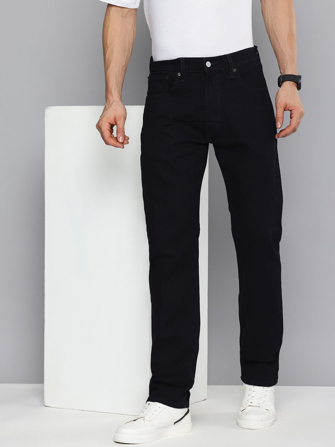 Men's 551 Blue Loose Fit Mid Rise Jeans