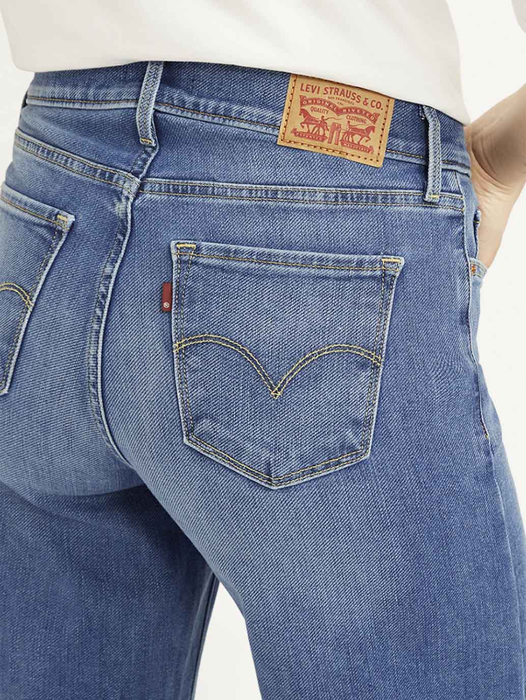 Women's 318 Blue Flared Fit High Rise Jeans - 806ba88b-6d7f-4e90-84d3-9827c3282c44 View