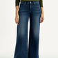 Women's 318 Dark Indigo Flared Fit Mid Rise Jeans - Front View