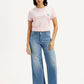 Women's 318 Med Indigo Flared Fit Mid Rise Jeans - Front View