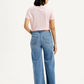 Women's 318 Med Indigo Flared Fit Mid Rise Jeans - Back View