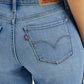 Women's 318 Med Indigo Flared Fit Mid Rise Jeans - Detail View