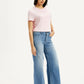 Women's 318 Med Indigo Flared Fit Mid Rise Jeans - Side View